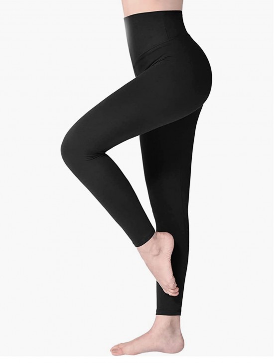 Plus Size High Waist Stretchy Fleece Lined Tights